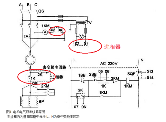 水阻柜与进相器之间的接线图，一次系统原理图，一次回路图.png