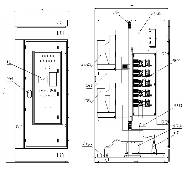 高压固态软启动器柜体装置图（三合一）.jpg